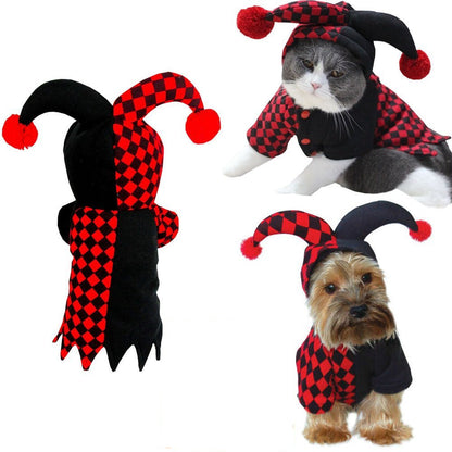 Halloween Funny Clown Pet Costume