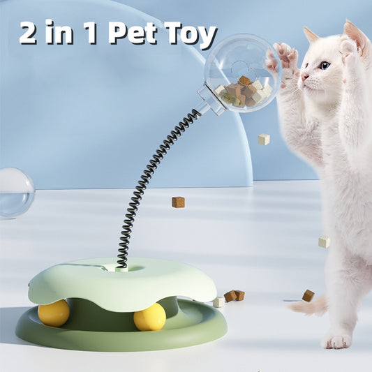 2 In 1 Cat Turntable Ball Toys