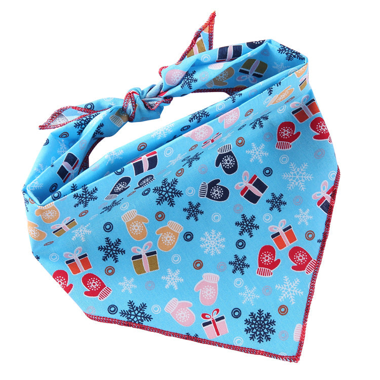 Adjustable Cotton Pet Triangle Scarf