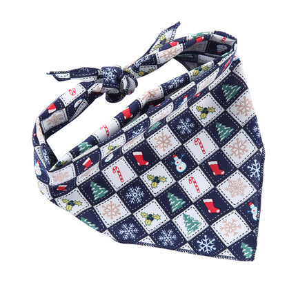 Adjustable Cotton Pet Triangle Scarf