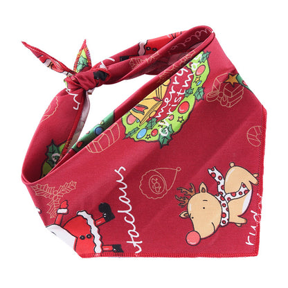 Adjustable Cotton Pet Triangle Scarf