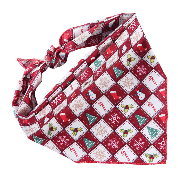 Adjustable Cotton Pet Triangle Scarf