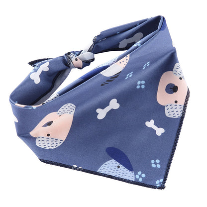 Adjustable Cotton Pet Triangle Scarf