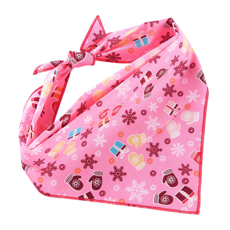 Adjustable Cotton Pet Triangle Scarf