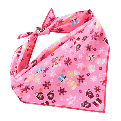 Adjustable Cotton Pet Triangle Scarf