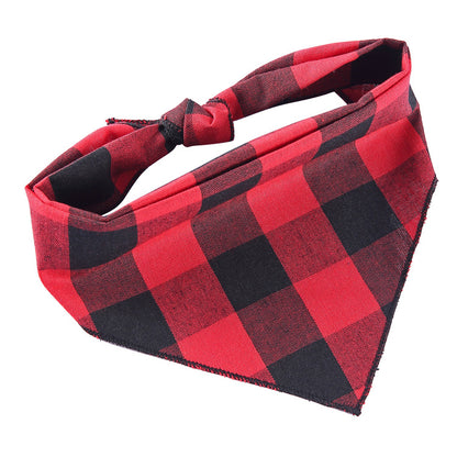 Adjustable Cotton Pet Triangle Scarf