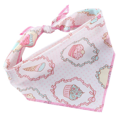 Adjustable Cotton Pet Triangle Scarf