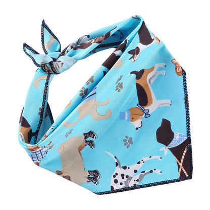 Adjustable Cotton Pet Triangle Scarf