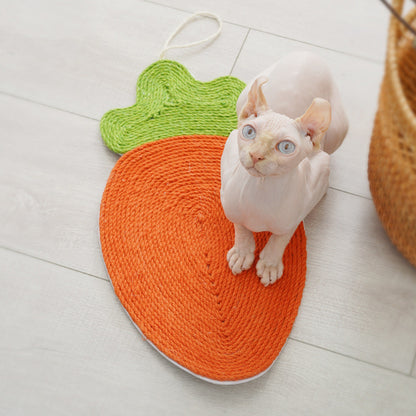 Cat Fruits Linen Mat