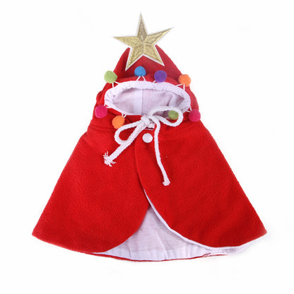 Cute Dog Cat Christmas Cloak